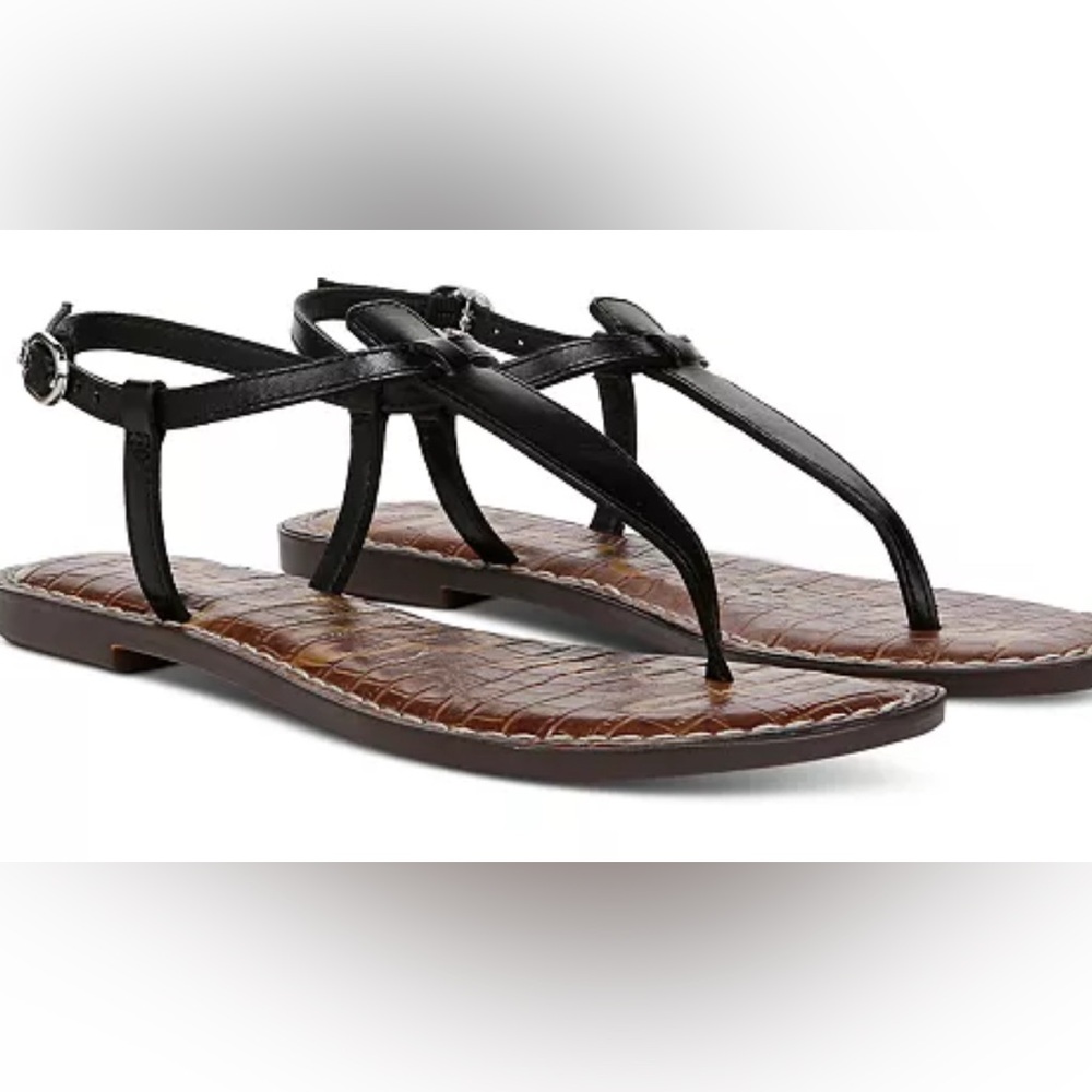 NEW- Sam Edelman Black Gigi Thong Sandals 7.5